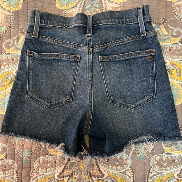 Madewell Button Fly High Rise Denim Shorts Size 24 - Picture 2 of 9